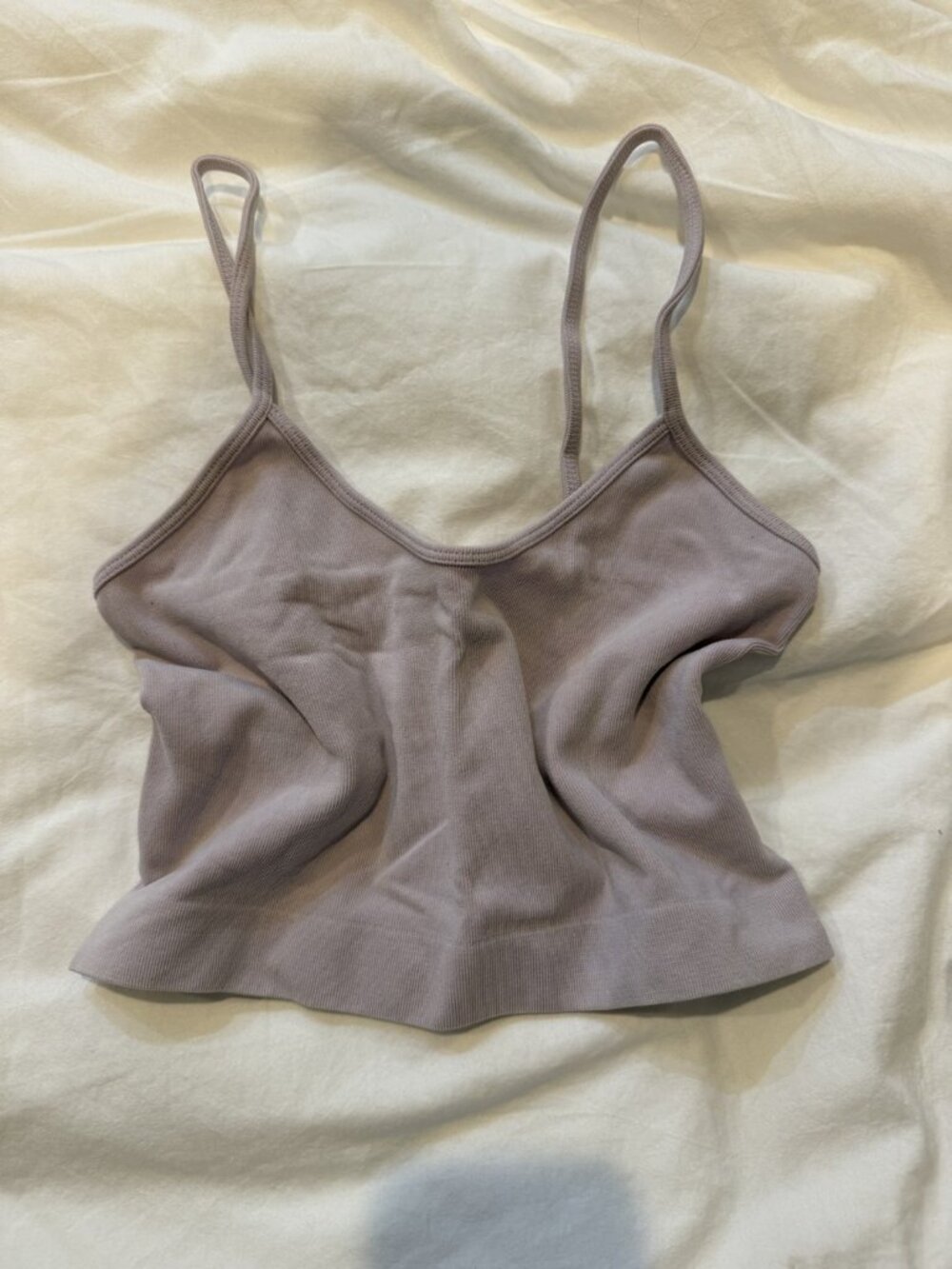 Cotton On Light Pink Seamless Cropped Cami